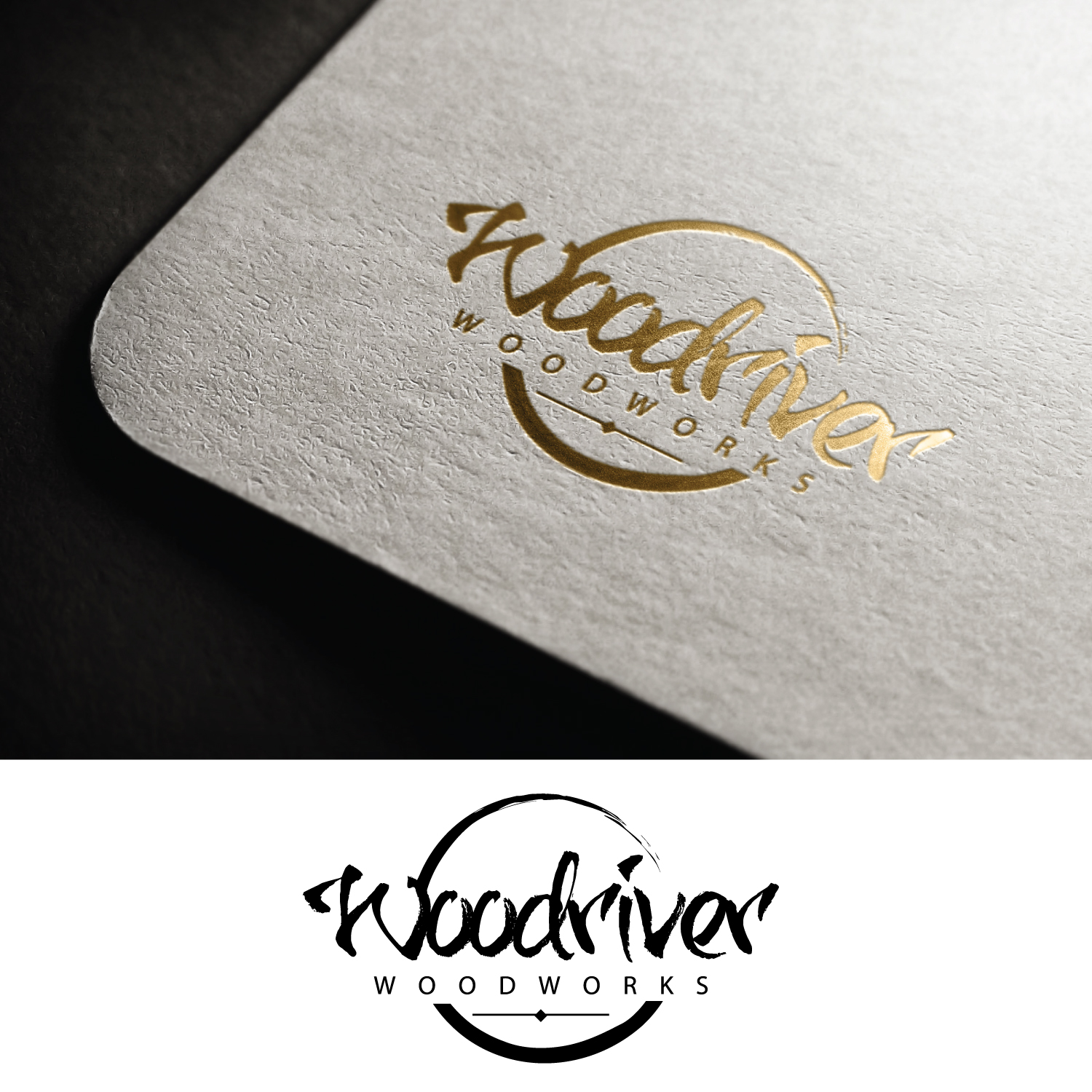 Logo Design by GODDREAMCREATION for Woodriver Woodworks | Design #28110695