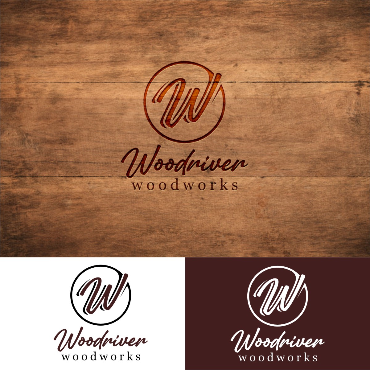 Logo Design by OrianO-70 for Woodriver Woodworks | Design #28107317