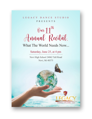 Diseño de Flyer por KreativeMadz para Legacy Dance Studio, LLC | Diseño: #28107229