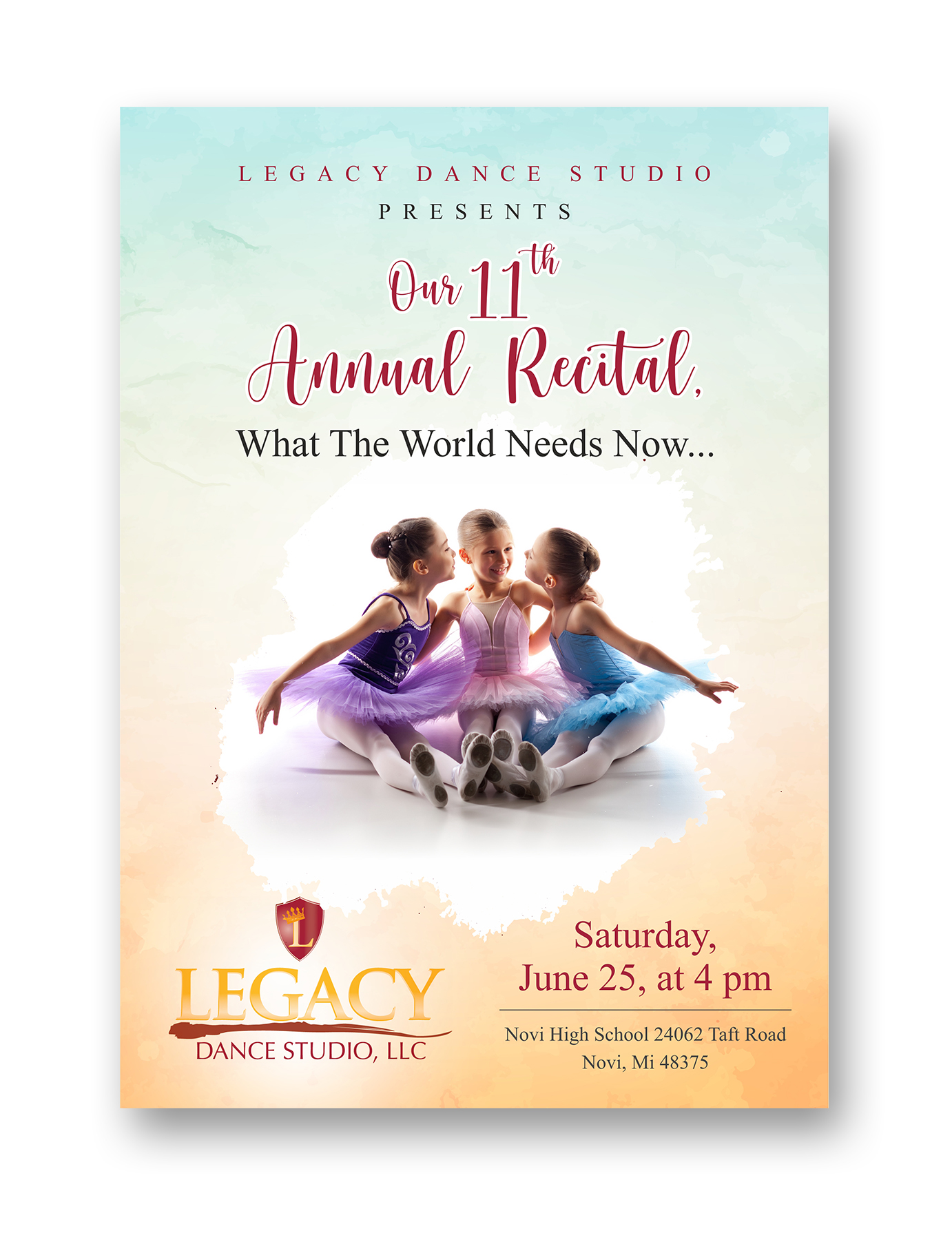 Diseño de Flyer por KreativeMadz para Legacy Dance Studio, LLC | Diseño #28107230