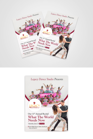 Diseño de Flyer por Design Motion para Legacy Dance Studio, LLC | Diseño: #28107191