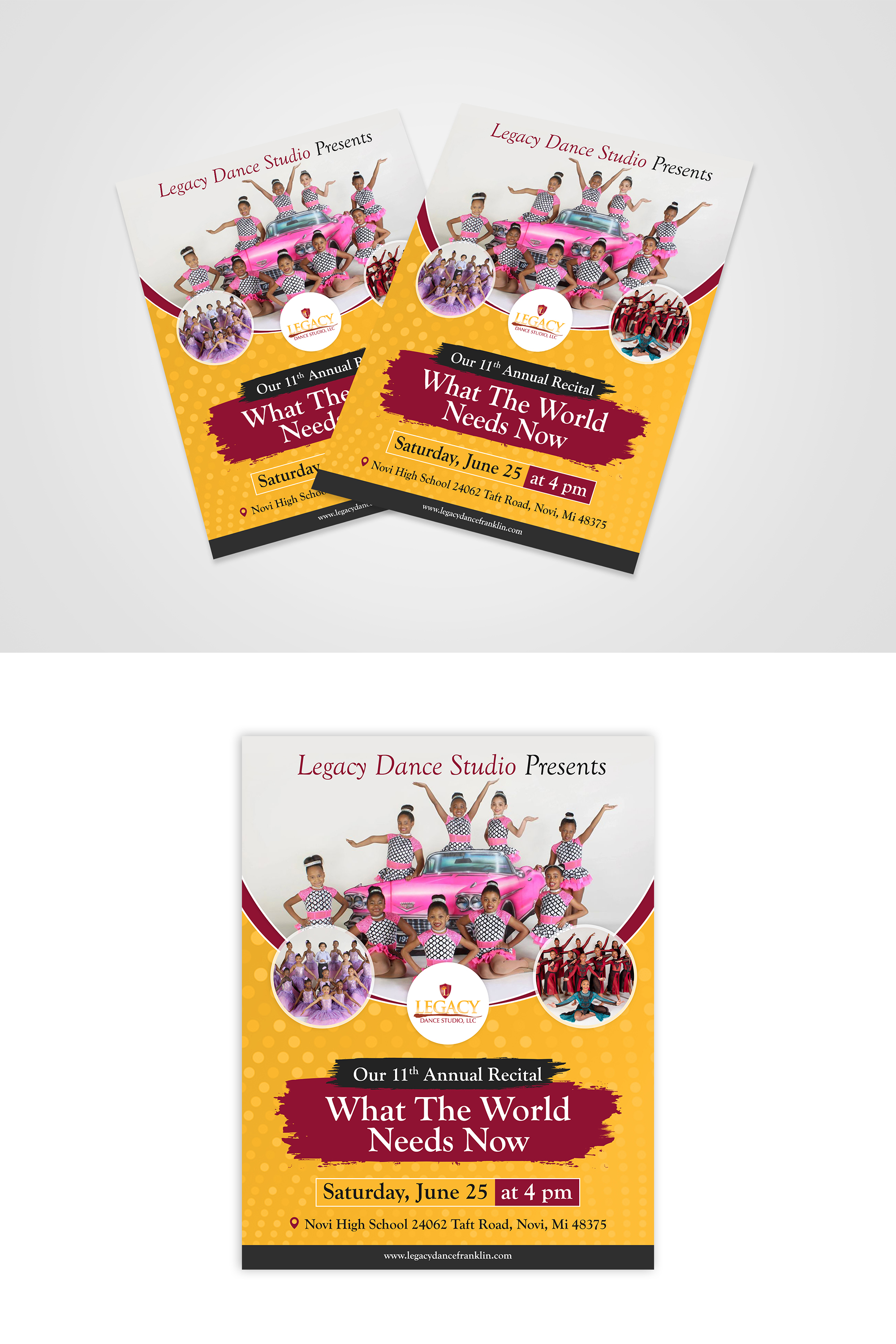 Diseño de Flyer por Design Motion para Legacy Dance Studio, LLC | Diseño #28107196