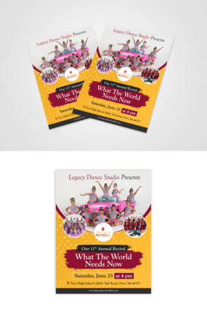 Diseño de Flyer por Design Motion para Legacy Dance Studio, LLC | Diseño: #28107196