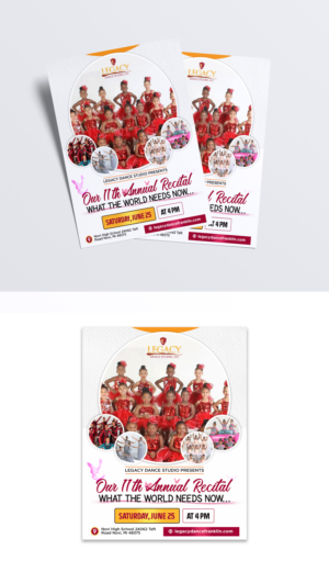 Flyer-Design von debdesign für Legacy Dance Studio, LLC | Design: #28107633