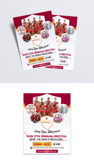 Flyer-Design von debdesign für Legacy Dance Studio, LLC | Design: #28107634