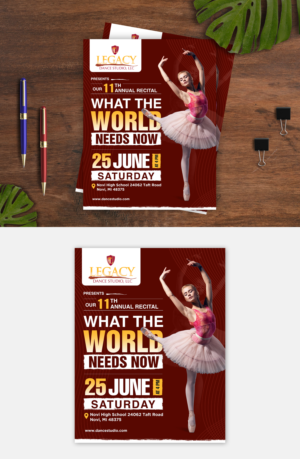 Flyer-Design von debdesign für Legacy Dance Studio, LLC | Design: #28107986