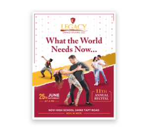 Flyer-Design von debdesign für Legacy Dance Studio, LLC | Design: #28108125