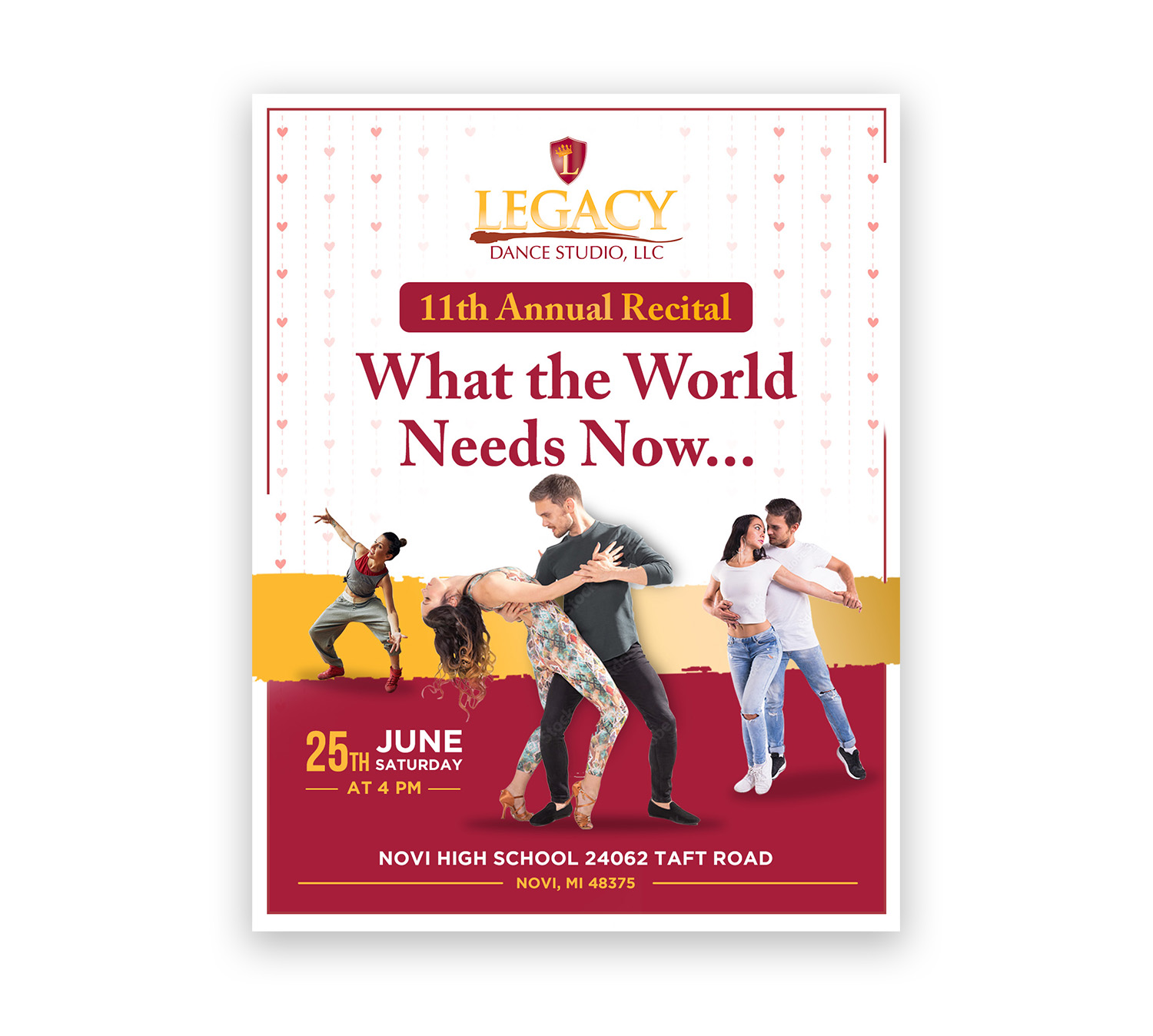 Flyer Design by debdesign for Legacy Dance Studio, LLC | Design #28108126