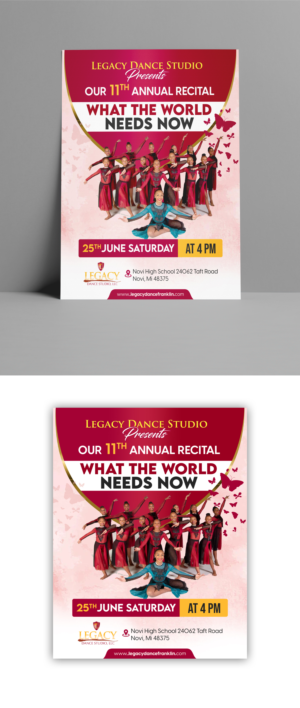 Diseño de Flyer por debdesign para Legacy Dance Studio, LLC | Diseño: #28108329