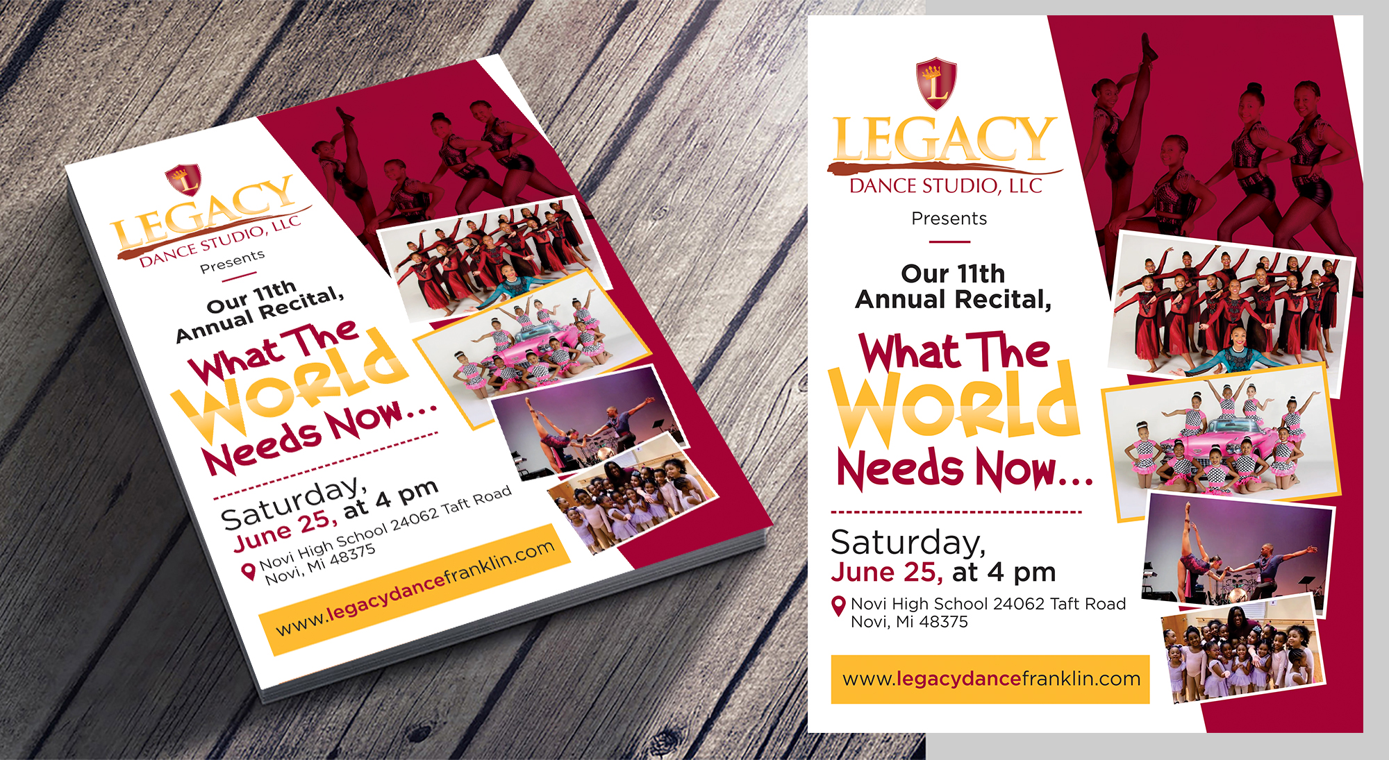 Flyer-Design von Aurora:) für Legacy Dance Studio, LLC | Design #28105987