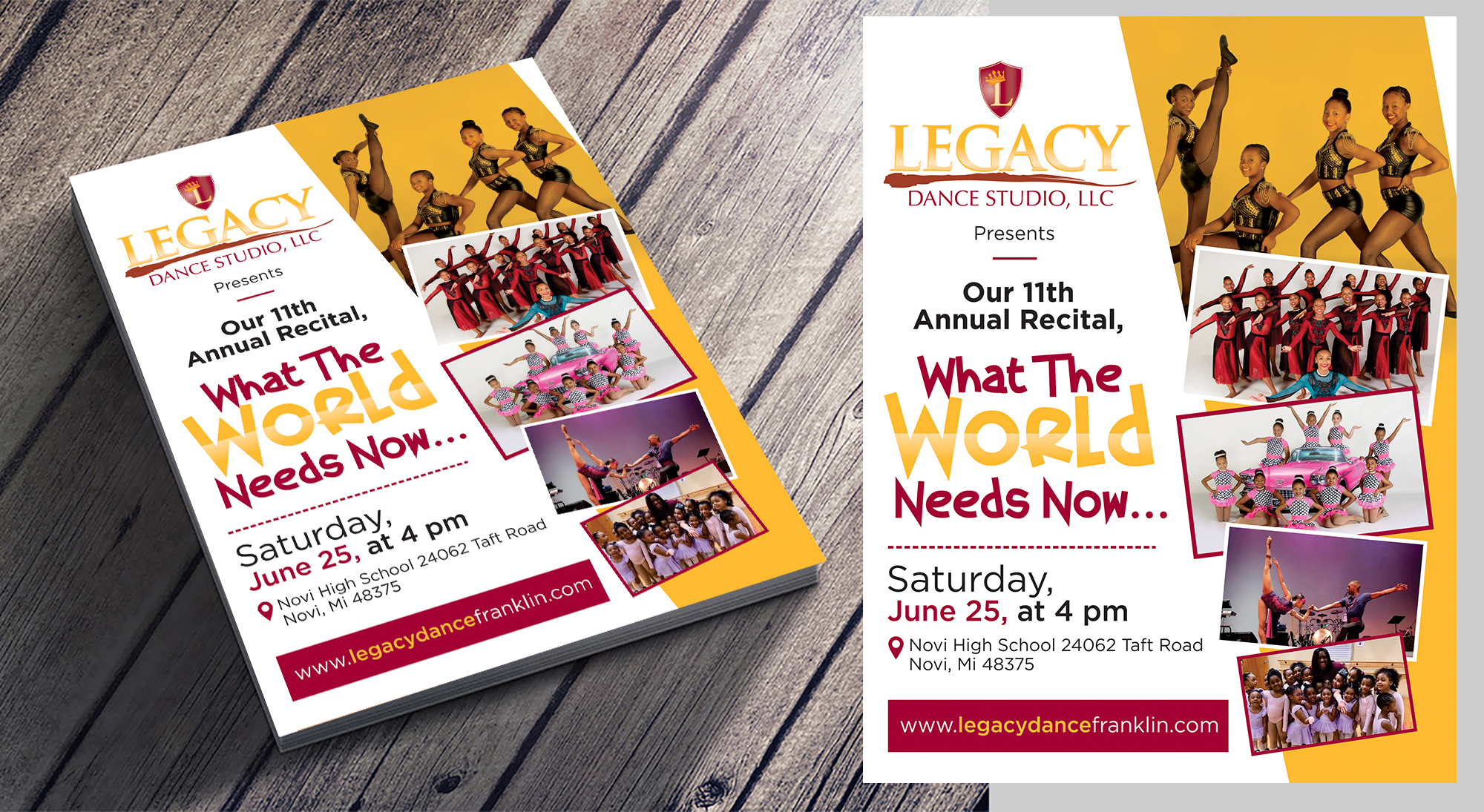 Design de Flyer par Aurora:) pour Legacy Dance Studio, LLC | Design #28105988
