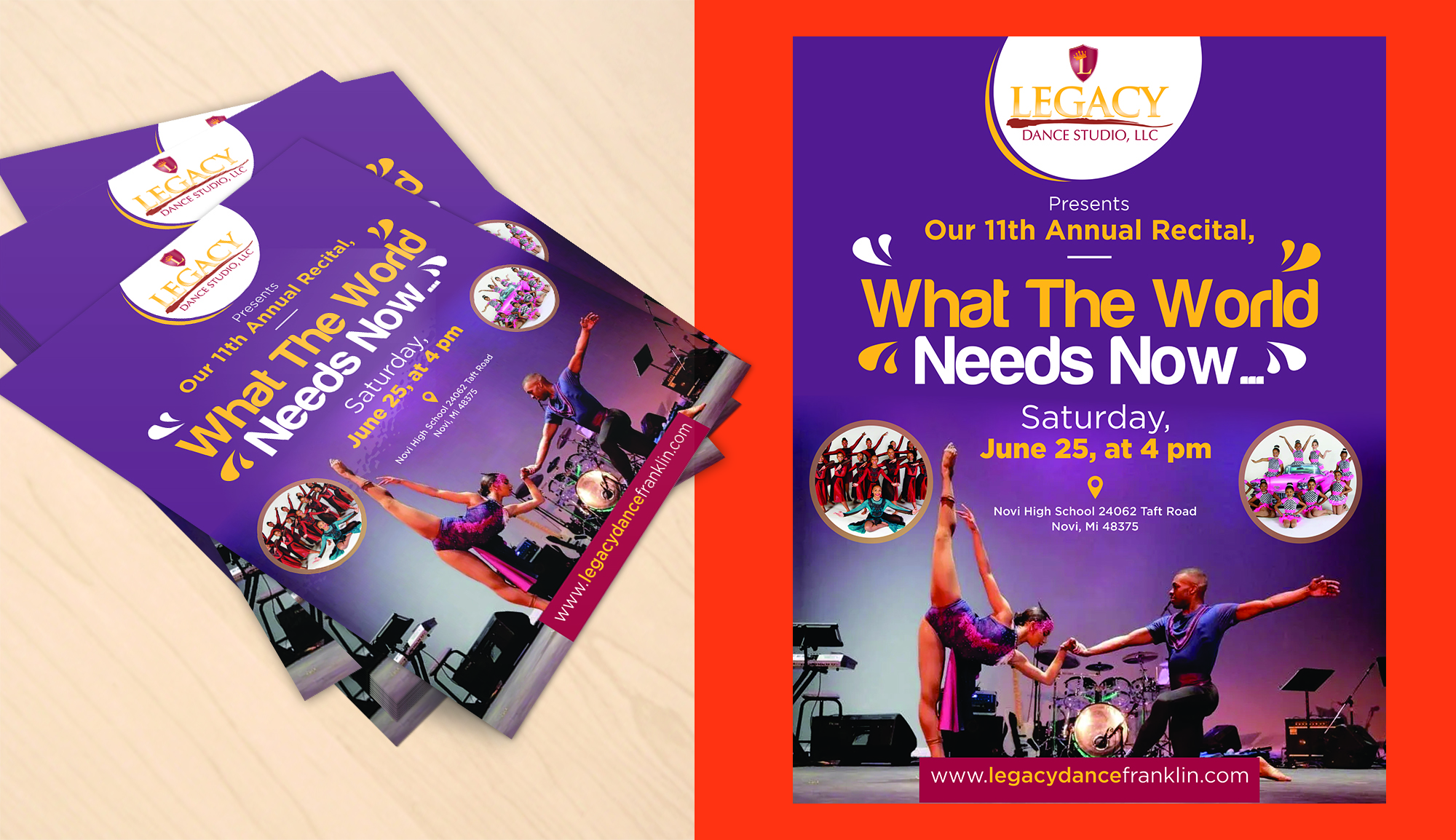 Flyer Design by Aurora:) for Legacy Dance Studio, LLC | Design #28107491