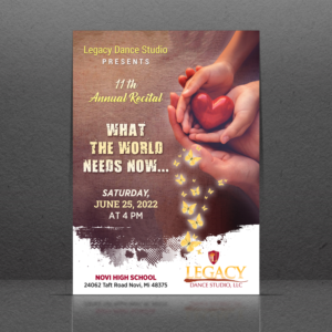 Diseño de Flyer por GraphicsGuru para Legacy Dance Studio, LLC | Diseño: #28106650