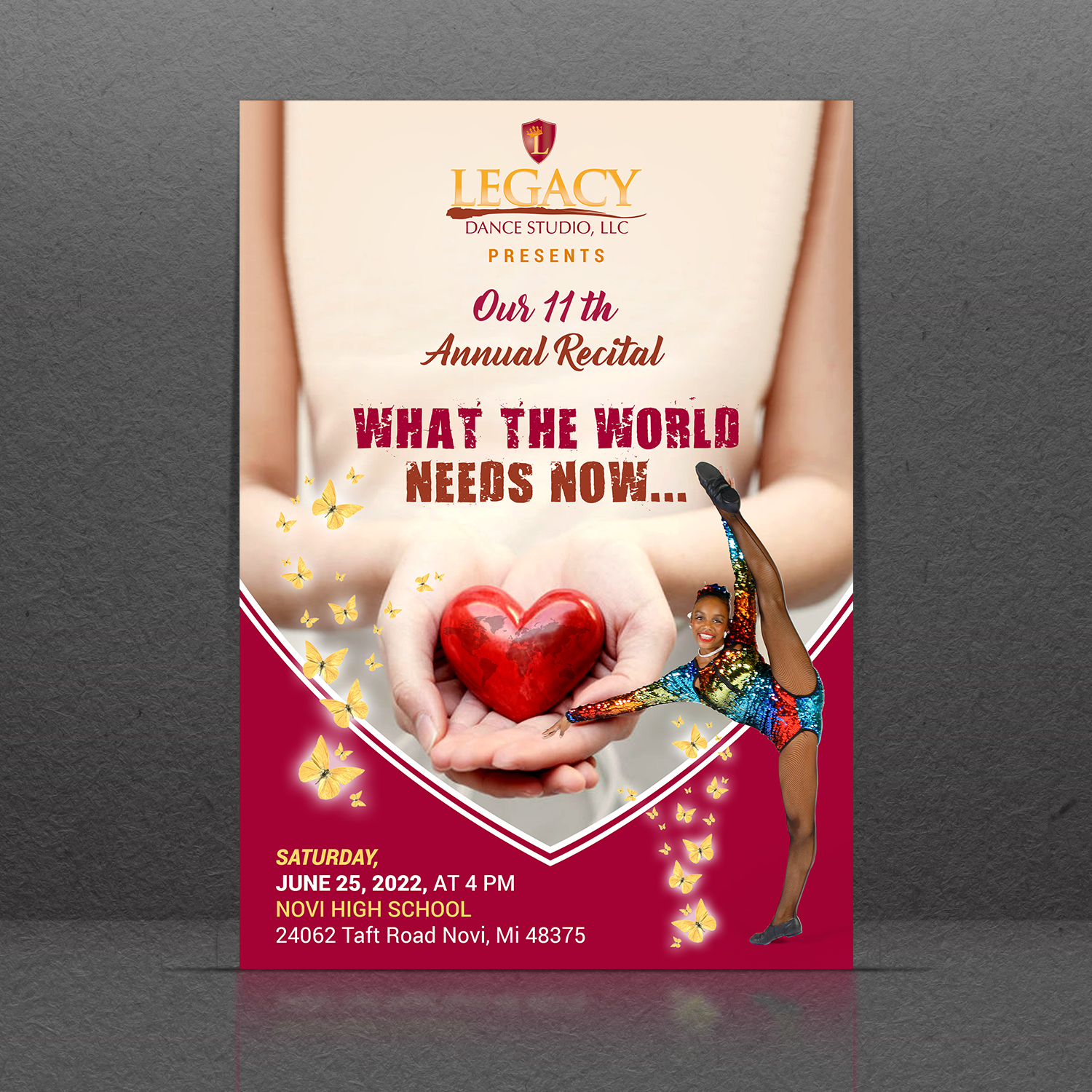 Diseño de Flyer por GraphicsGuru para Legacy Dance Studio, LLC | Diseño #28108496