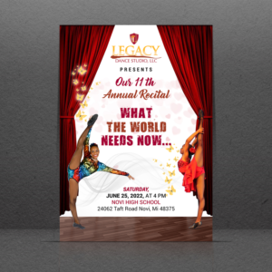 Diseño de Flyer por GraphicsGuru para Legacy Dance Studio, LLC | Diseño: #28126863