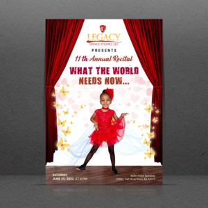 Diseño de Flyer por GraphicsGuru para Legacy Dance Studio, LLC | Diseño: #28127052