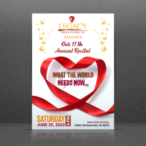 Flyer-Design von GraphicsGuru für Legacy Dance Studio, LLC | Design: #28154694