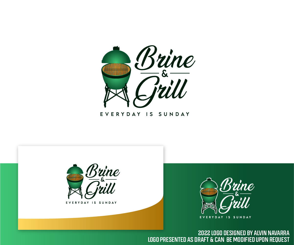 Logo Design by alvinnavarra for Brine and Grill | Design #28123112