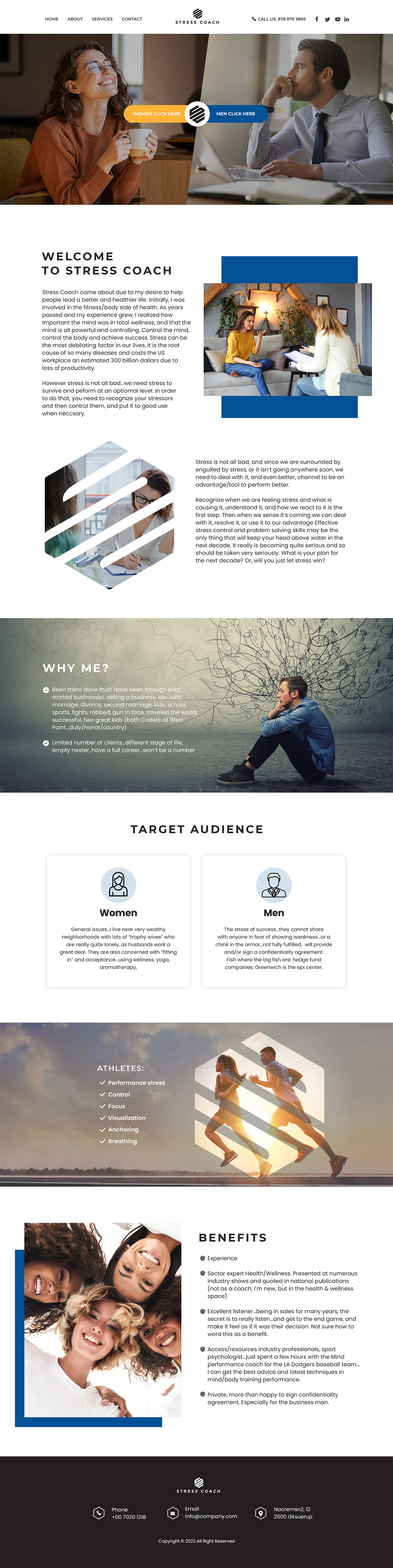 Web Design by MAHABA for Stress Coach | Design #28111342