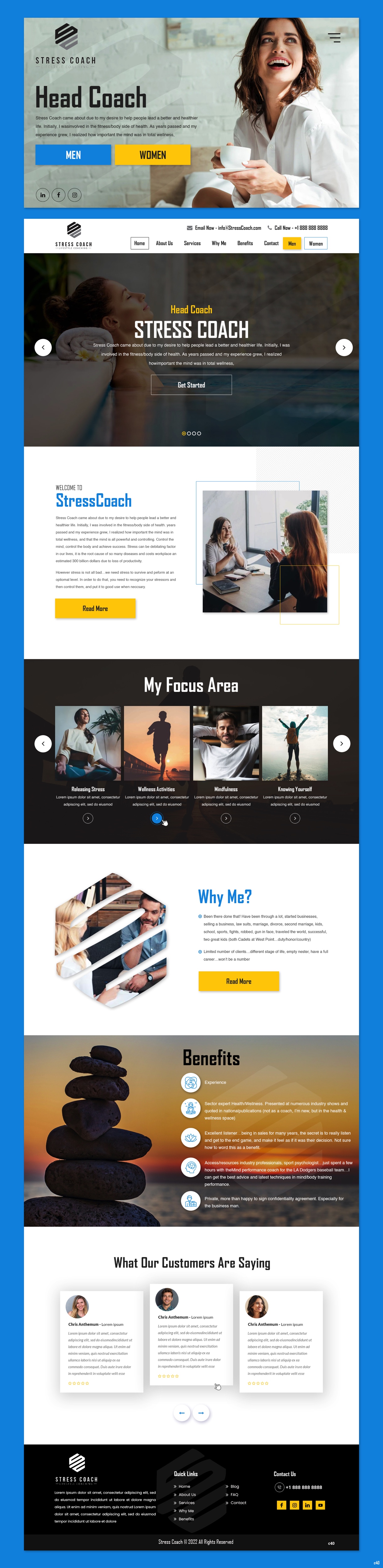 Web Design by pb for Stress Coach | Design: #28109330
