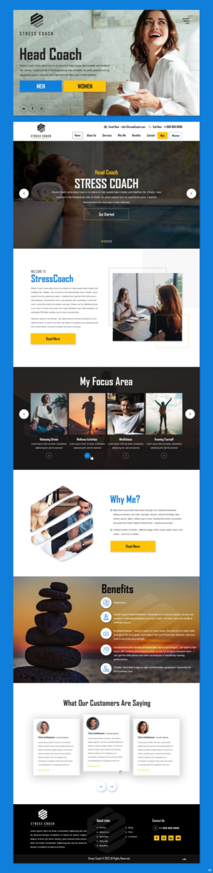 Web Design par pb pour Stress Coach | Design #28109330