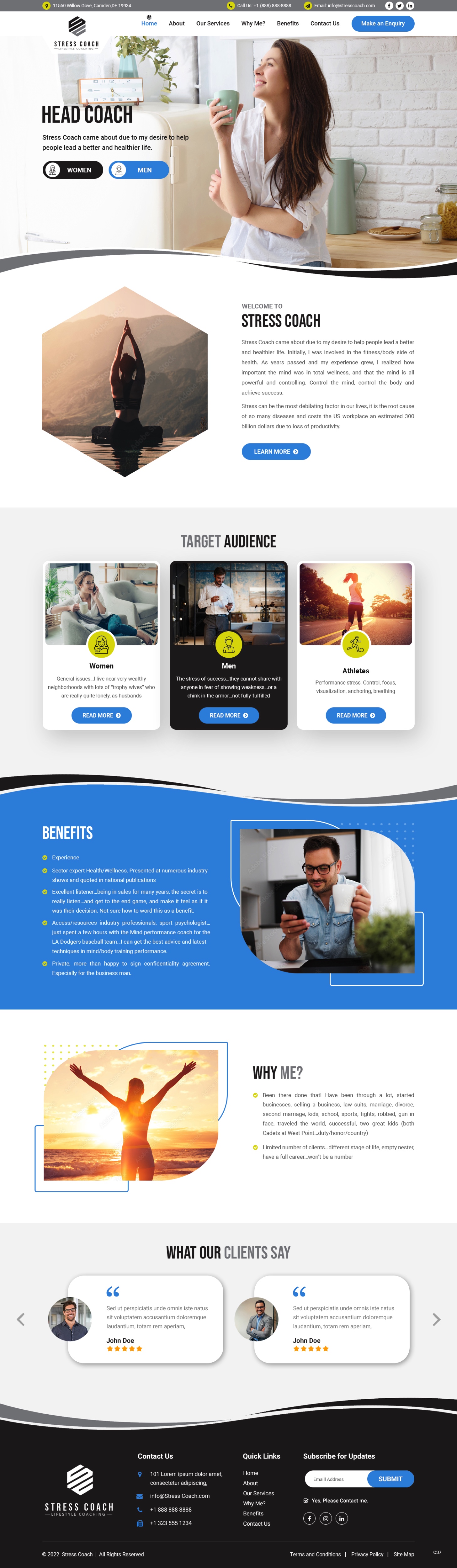 Web Design by pb for Stress Coach | Design #28109331