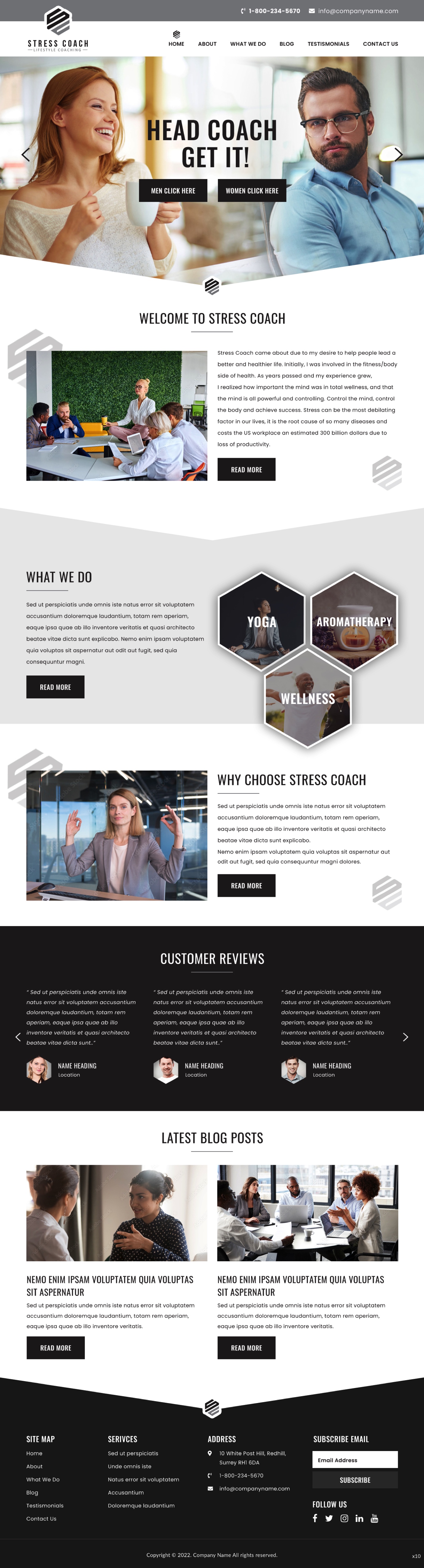 Web Design by pb for Stress Coach | Design #28109336