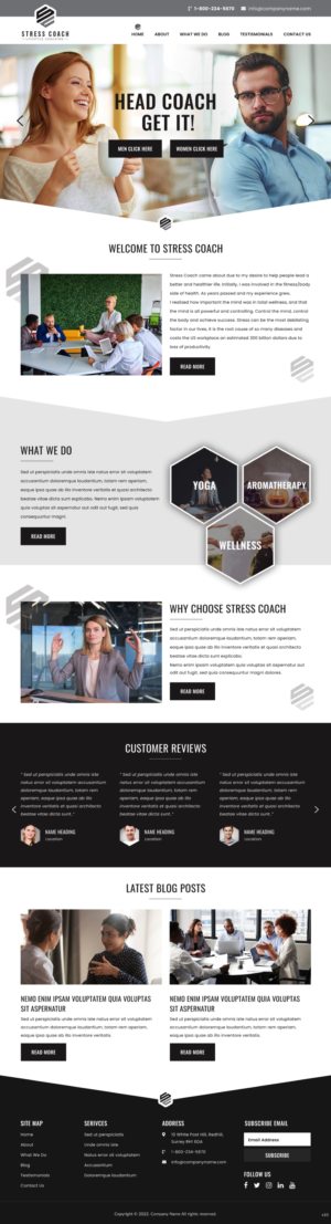 Web Design by pb for Stress Coach | Design: #28109336