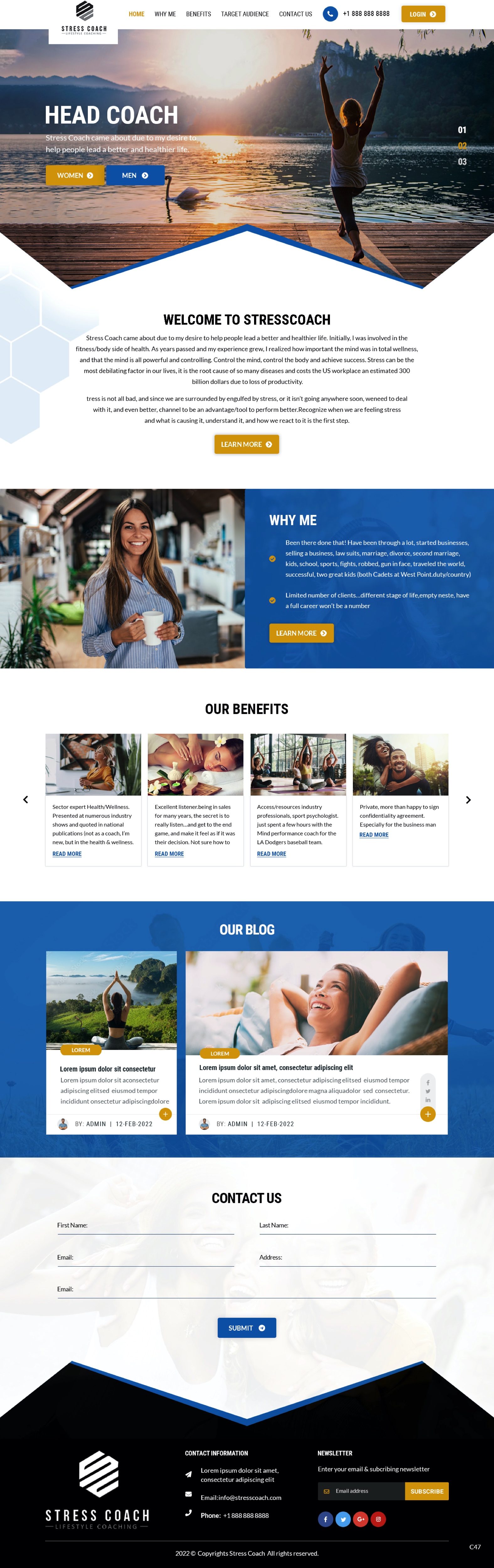 Web Design by pb for Stress Coach | Design #28109337