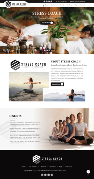 Web Design by pb for Stress Coach | Design: #28109338