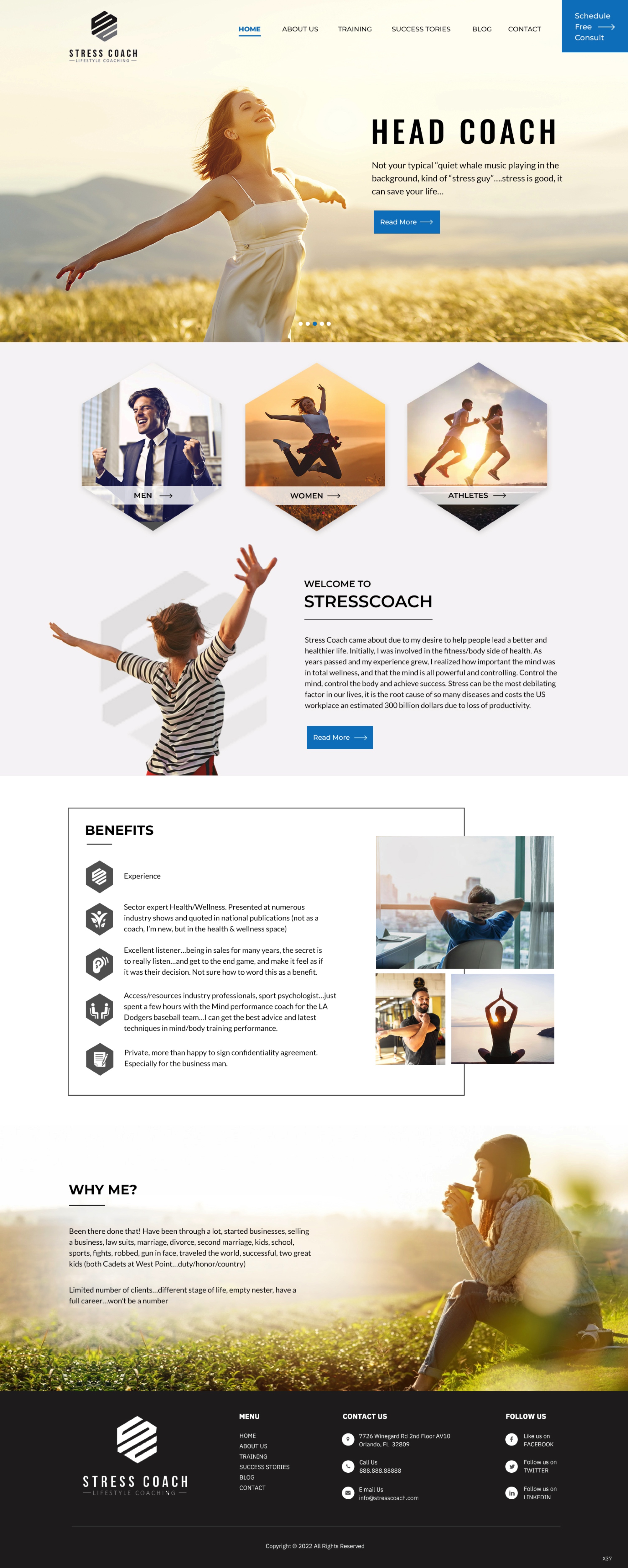 Web Design by pb for Stress Coach | Design #28109339