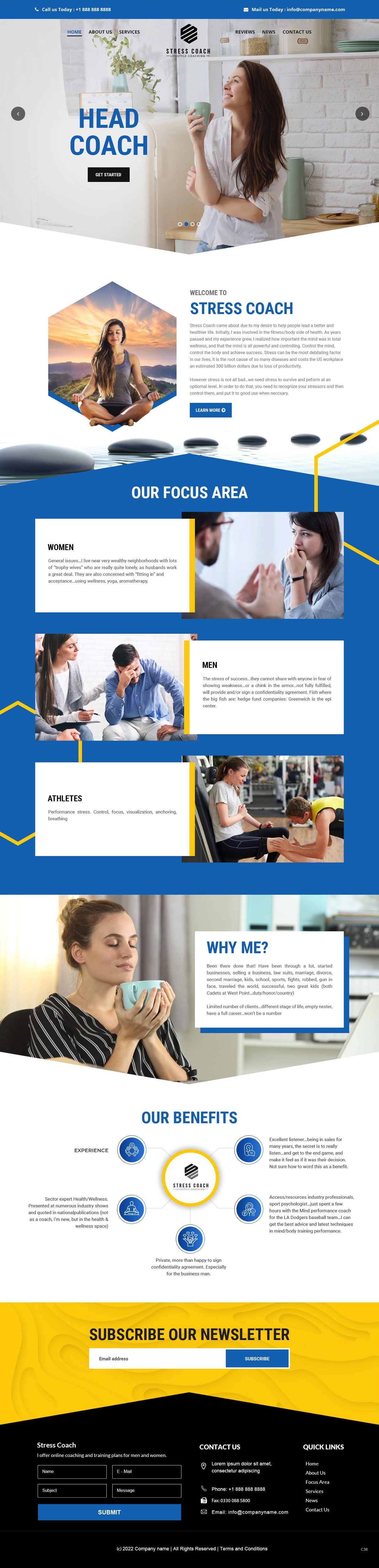 Web-Design von pb für Stress Coach | Design #28118142