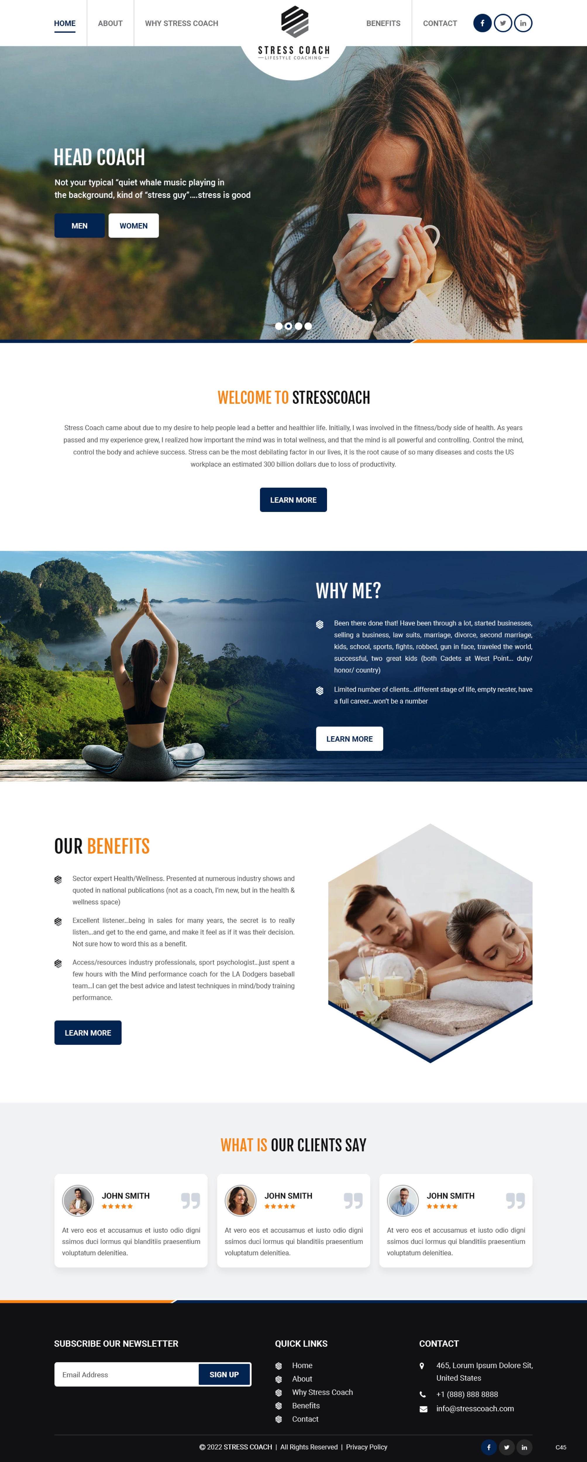 Web Design by pb for Stress Coach | Design #28118145