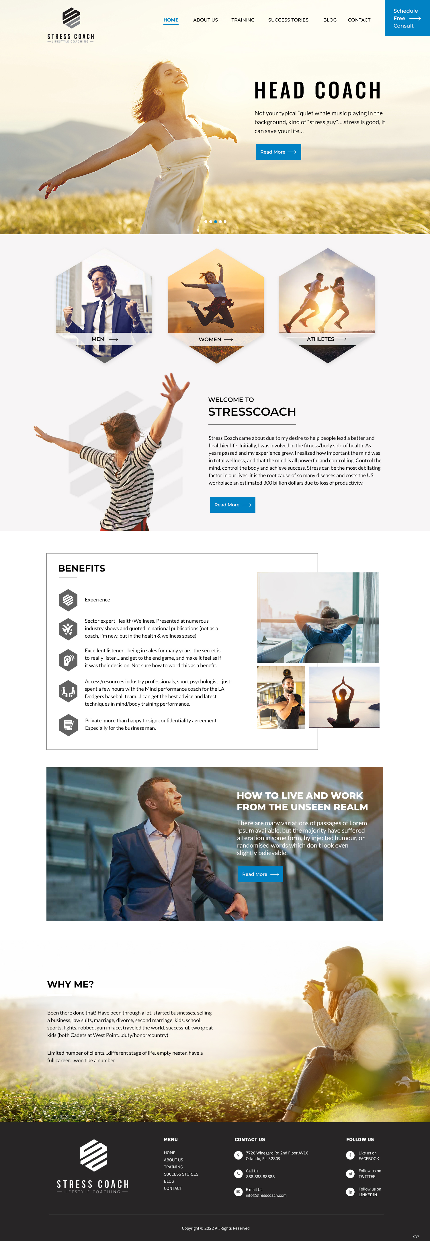 Web Design by pb for Stress Coach | Design #28123821