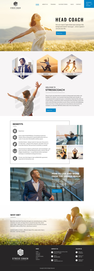 Web Design by pb for Stress Coach | Design: #28123821
