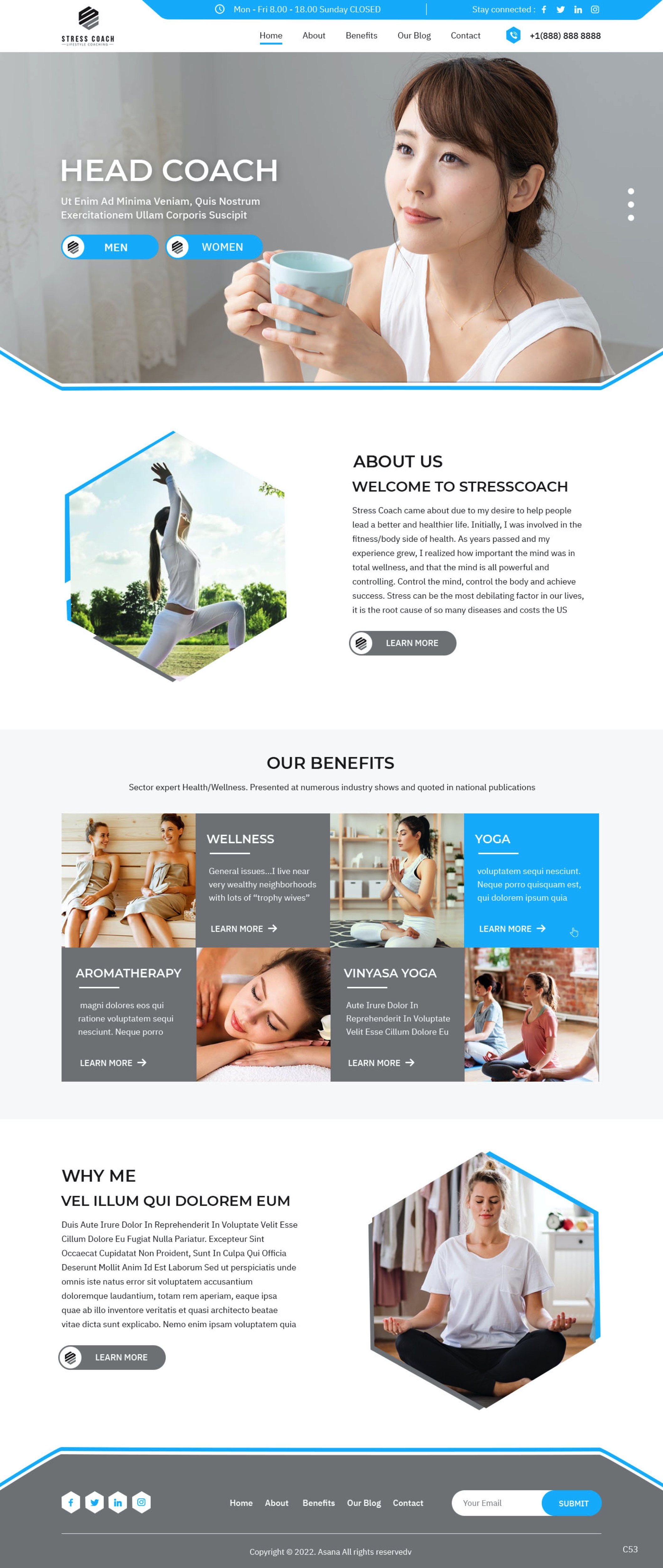 Web Design by pb for Stress Coach | Design #28130854