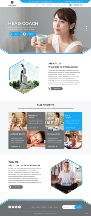 Web Design by pb for Stress Coach | Design: #28130854