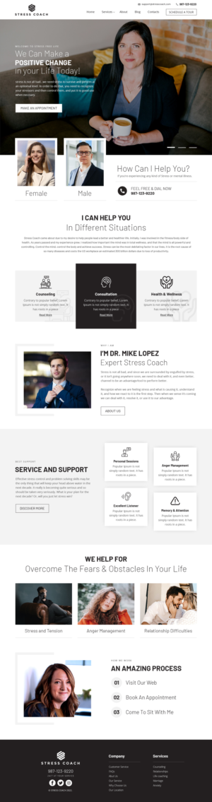 Web Design par Roy pour Stress Coach | Design #28129437