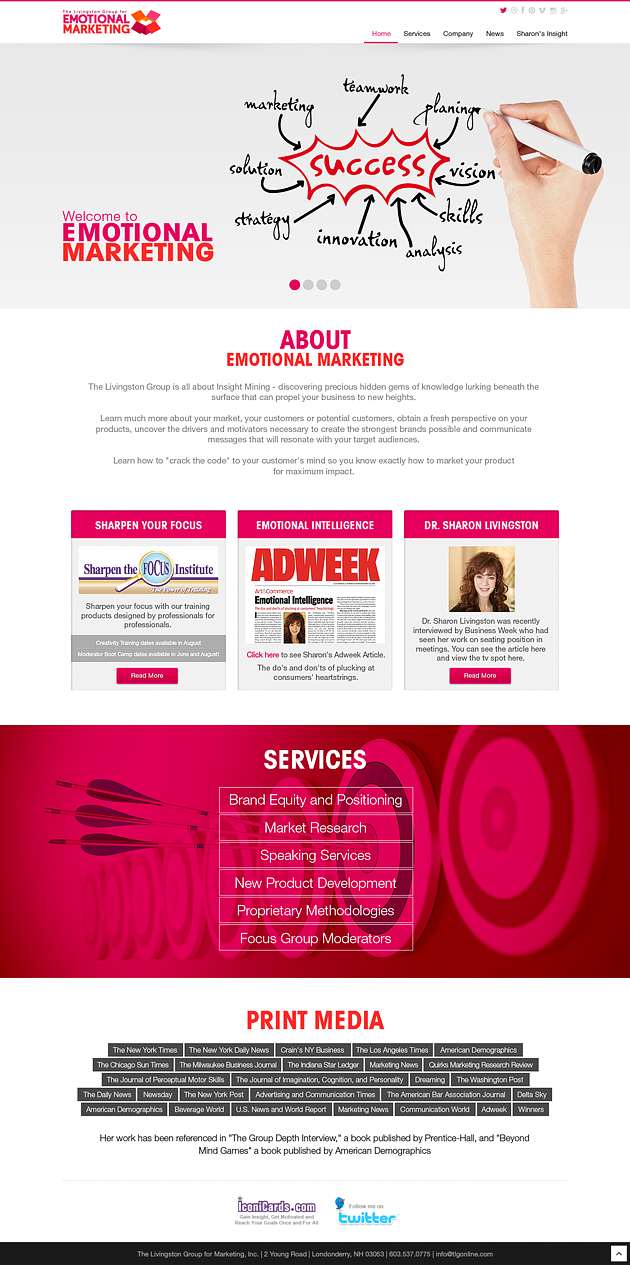 Web Design by Latest Design Ideas for The Livingston Group for Marketing, Inc. | Design #3117259