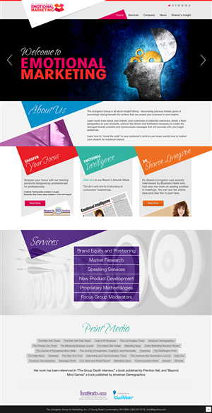 Web Design par Latest Design Ideas pour The Livingston Group for Marketing, Inc. | Design : #3124020