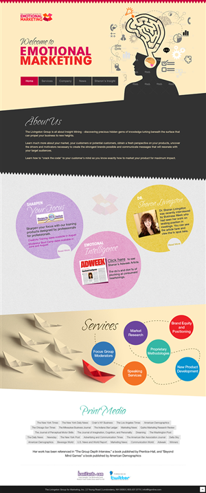 Web Design par Latest Design Ideas pour The Livingston Group for Marketing, Inc. | Design : #3144746