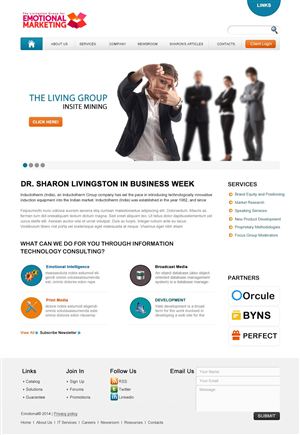 Web Design par Design Dude pour The Livingston Group for Marketing, Inc. | Design : #3166806