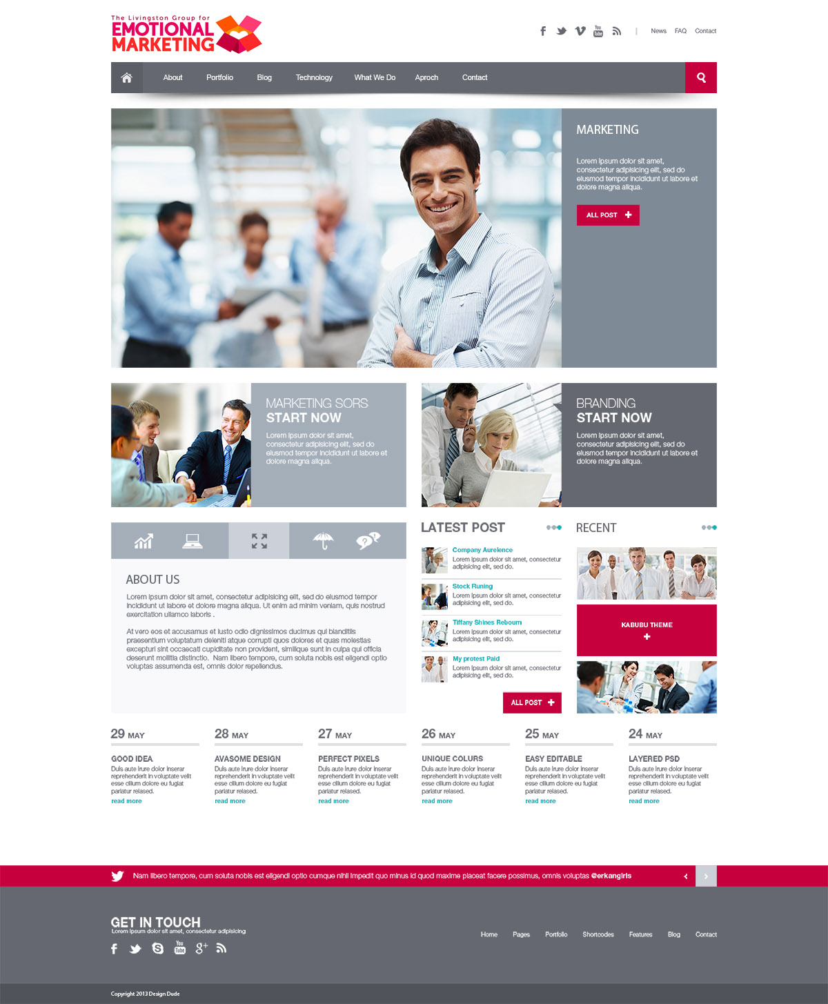 Web Design by Design Dude for The Livingston Group for Marketing, Inc. | Design #3242084