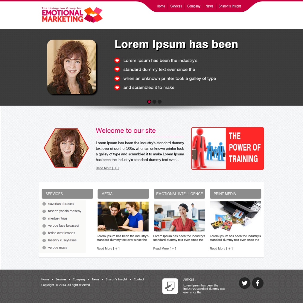 Web Design by GlobalTech for The Livingston Group for Marketing, Inc. | Design #3112720