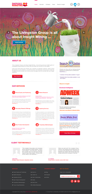 Web Design par Desire Design Solutions pour The Livingston Group for Marketing, Inc. | Design : #3104861