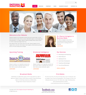 Web Design par pb pour The Livingston Group for Marketing, Inc. | Design : #3079940