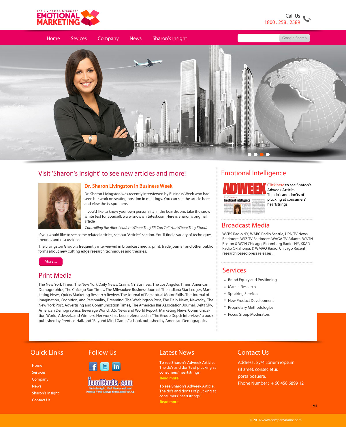 Web Design by pb for The Livingston Group for Marketing, Inc. | Design #3079960