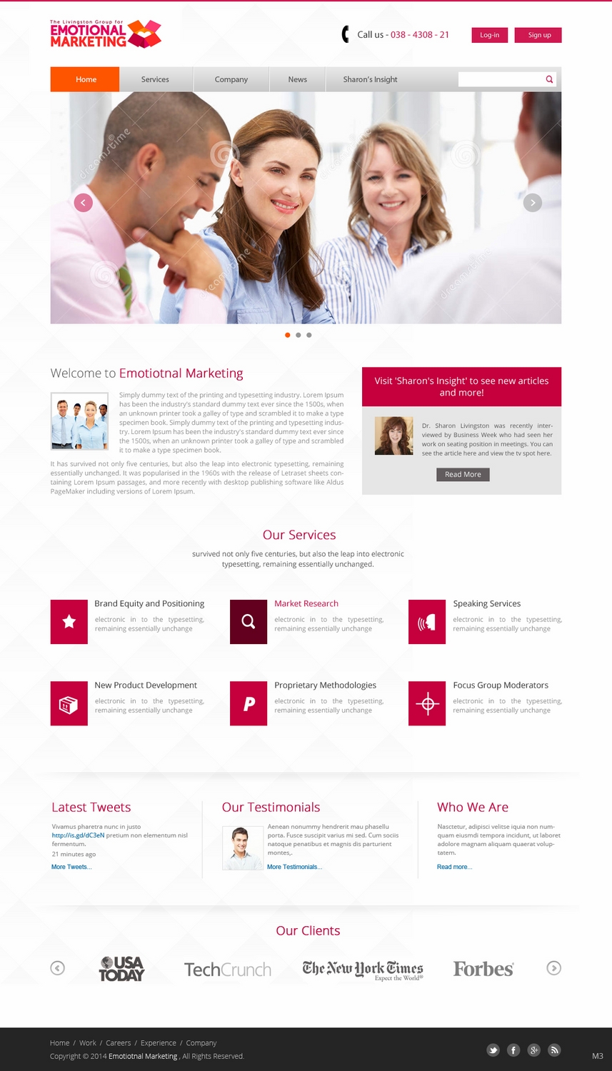 Web Design by pb for The Livingston Group for Marketing, Inc. | Design #3079978