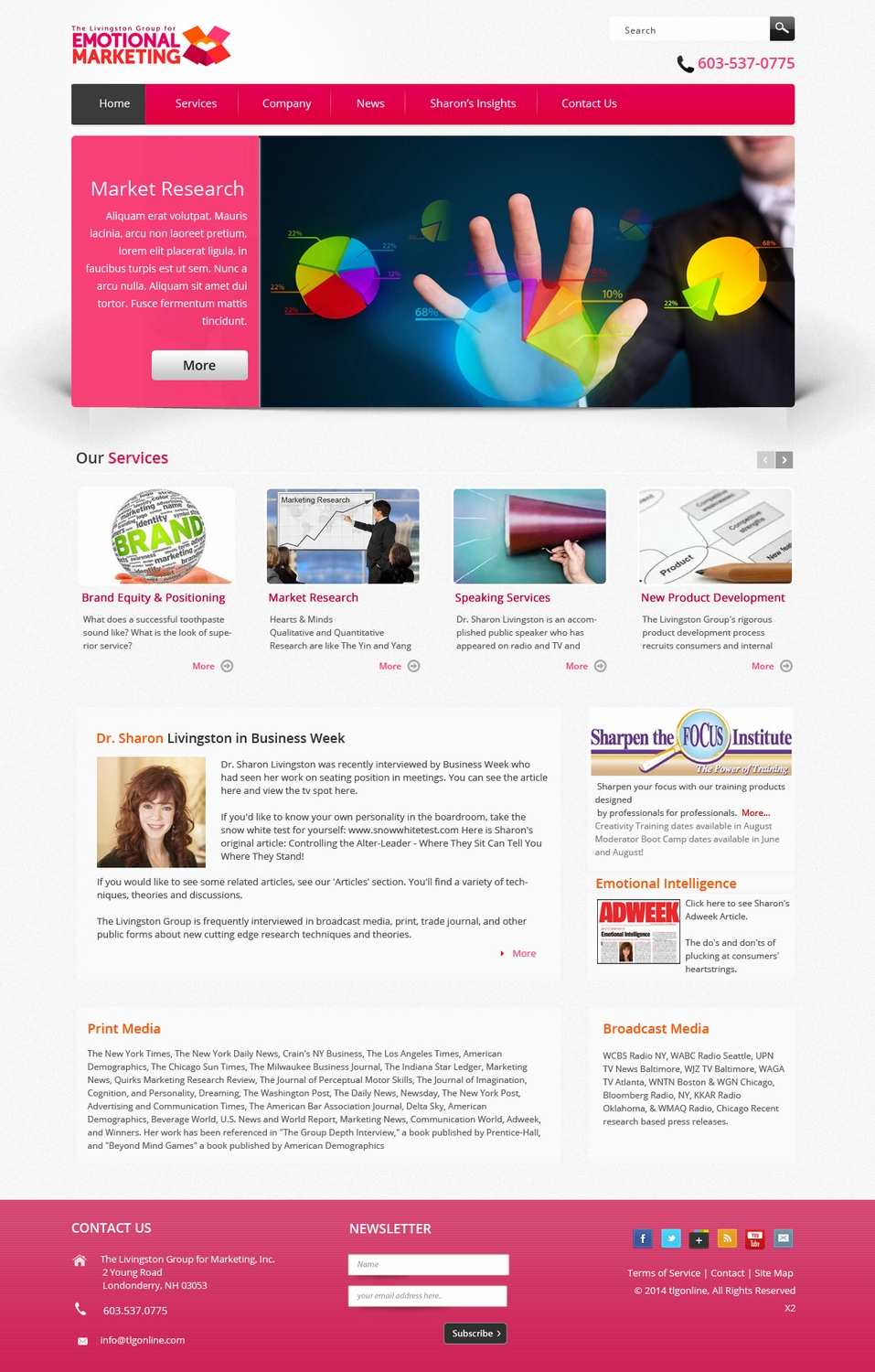 Web Design by pb for The Livingston Group for Marketing, Inc. | Design #3080000