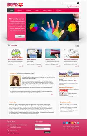 Web Design par pb pour The Livingston Group for Marketing, Inc. | Design : #3080000